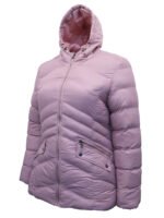 PINK Hooded Zip Front Padded Jacket  Size 12 - 18 - Image 8