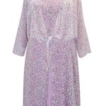 PINK Floral Print Woven Tie Front Bolero Shrug Size 16 - 26