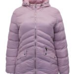 PINK Hooded Zip Front Padded Jacket  Size 12 - 18