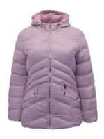 PINK Hooded Zip Front Padded Jacket  Size 12 - 18