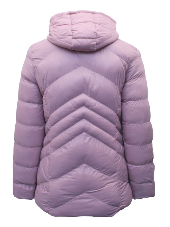 PINK Hooded Zip Front Padded Jacket  Size 12 - 18 - Image 3