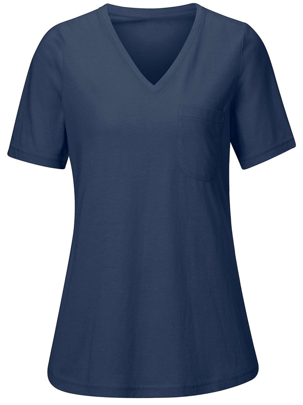 1 NAVY Modal Blend Short Sleeve Pocket T-Shirt Size 10 - 28 - Image 2