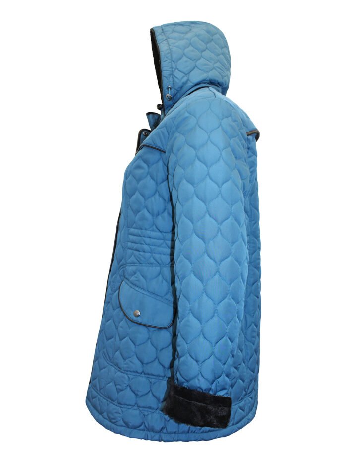 PETROL Hooded Diamond Quilted Coat Size 24 Only** - Image 8