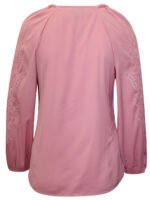 PINK Embroidered Sleeve Woven Wrap Top Size 18 - 32 - Image 4