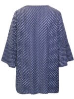NAVY Geo Print Half Button Pleated Blouse Size 20 - 40 - Image 5