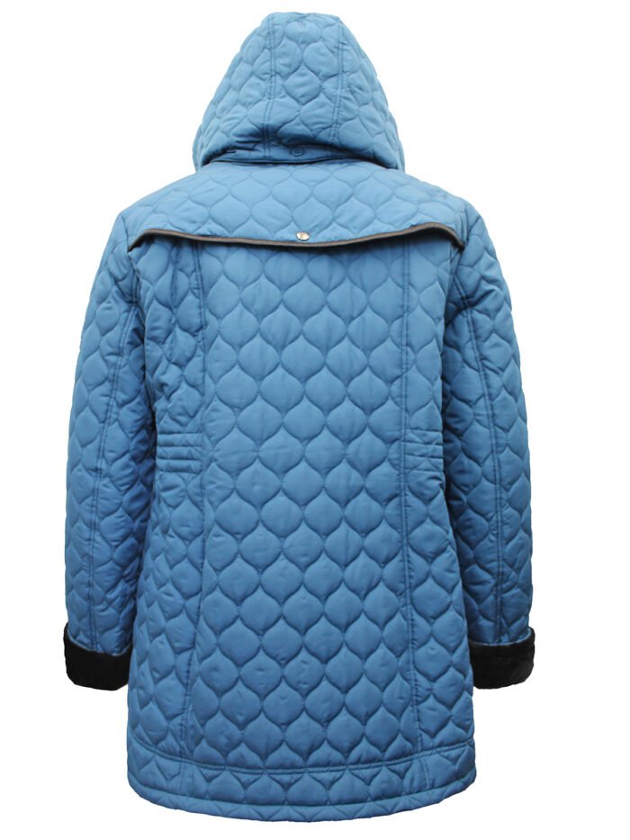 PETROL Hooded Diamond Quilted Coat Size 24 Only** - Image 7