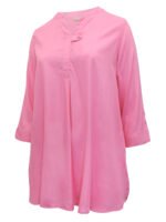 PINK 3/4 Sleeve Tab-Front Tunic Size 16 - 46 - Image 2