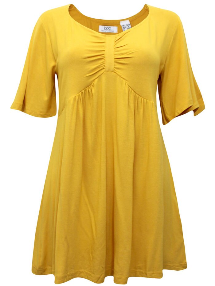 MUSTARD Angel Sleeve Swing Top Size 10 -24 - Image 1