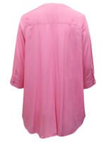 PINK 3/4 Sleeve Tab-Front Tunic Size 16 - 46 - Image 5