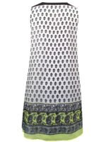 IVORY Sleeveless Border Print Embellished Shift Dress Size 12 - 22 - Image 4