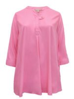 PINK 3/4 Sleeve Tab-Front Tunic Size 16 - 46 - Image 3