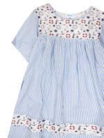 National BLUE Pure Cotton Multi Print Smock Dress Size 12 -28 - Image 4