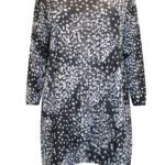 Originals BLACK Animal Print Stretch Tunic Top Size 18 - 24