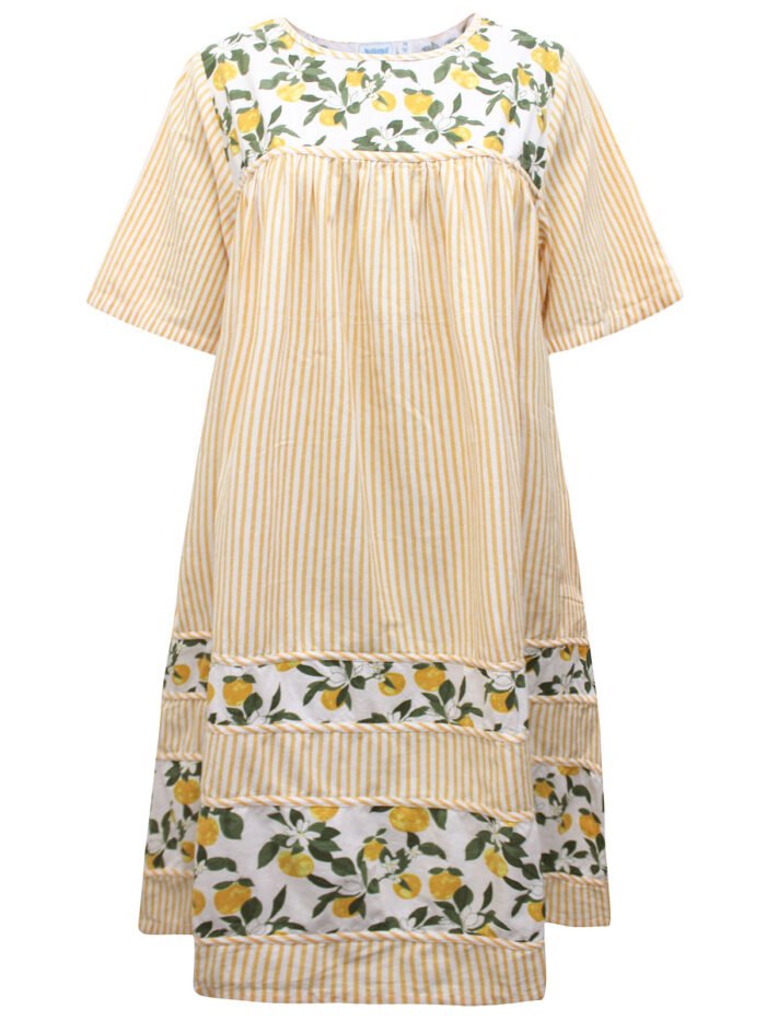 National ORANGE Striped Chambray Lounge Dress Size 18 -28 - Image 2