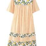 National ORANGE Striped Chambray Lounge Dress Size 18 -28