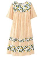 National ORANGE Striped Chambray Lounge Dress Size 18 -28