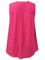 PINK Bright Rose Sleeveless Tab Front Tunic Size 16 - 42 - Image 3