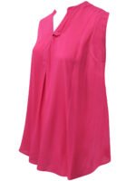 PINK Bright Rose Sleeveless Tab Front Tunic Size 16 - 42 - Image 4