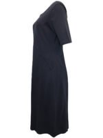 NAVY Half Sleeve Textured Fit & Flare Pocket Dress Size - Image 3