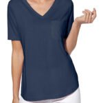 NAVY Modal Blend Short Sleeve Pocket T-Shirt Size 10 - 28