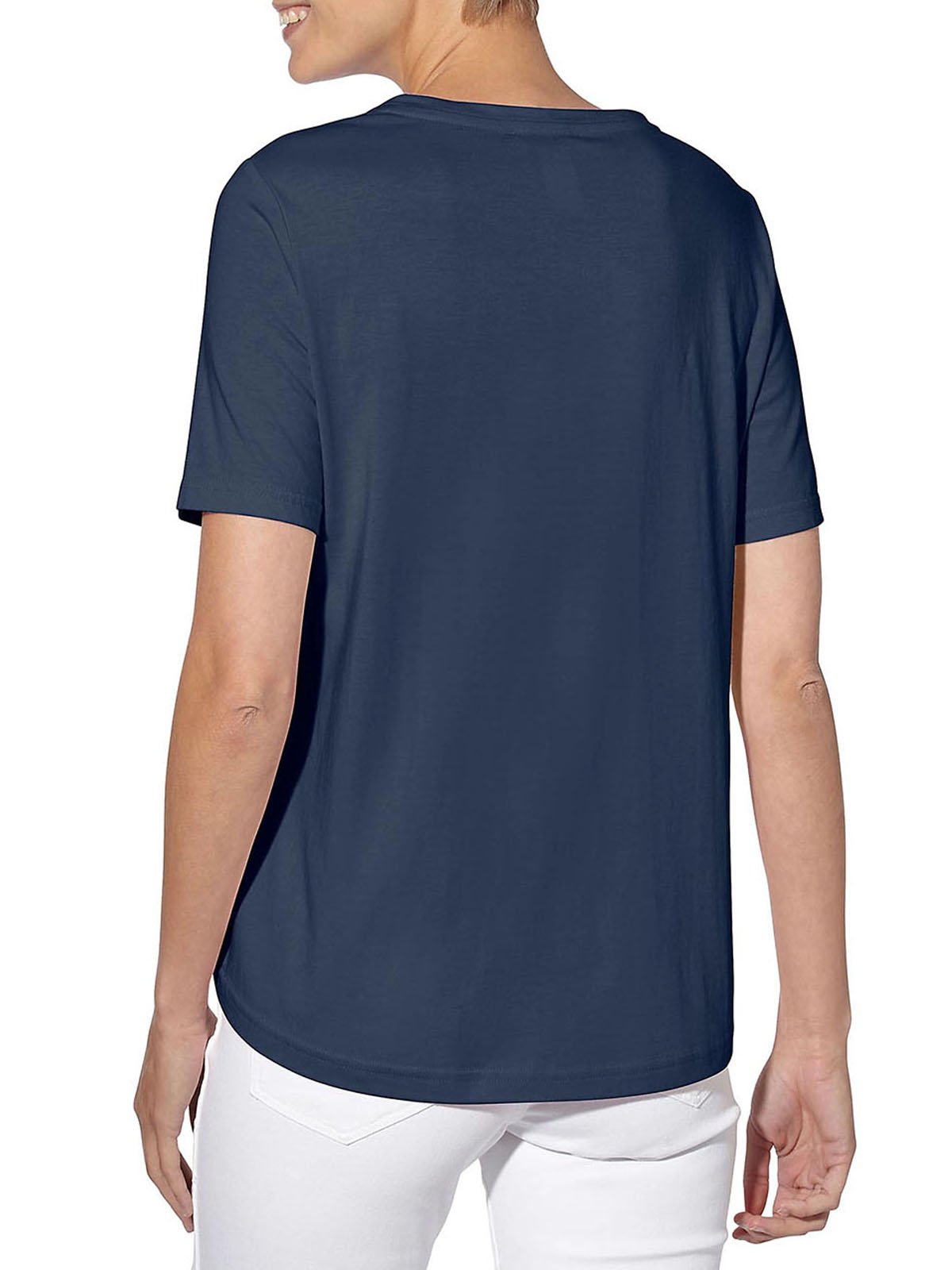 1b NAVY Modal Blend Short Sleeve Pocket T-Shirt Size 10 - 28 - Image 4