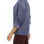 NAVY Pure Cotton Raw Seam Sweatshirt Size 10 - 22