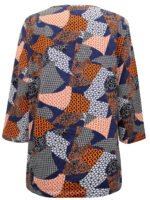 NAVY Pure Cotton Printed Short Sleeve Top Size 16 - 28 - Image 4