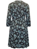 Originals BLACK Floral Print Smock Stretch Dress Size 18 - 24 - Image 3