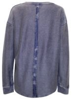NAVY Pure Cotton Raw Seam Sweatshirt Size 10 - 22 - Image 6