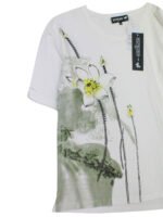 KHKAI Cotton Rich Embroidered Floral Print Top Size 20 - 26 - Image 6