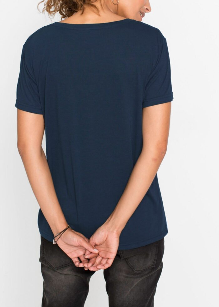 NAVY Short Sleeve Jersey Top Size 10 - 24 - Image 4
