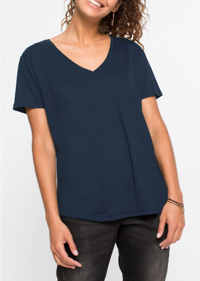 NAVY Short Sleeve Jersey Top Size 10 - 24 - Image 1