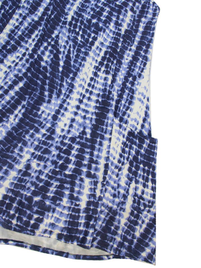 Originals BLUE Tie Dye Stretch Swing Tunic Dress Size 18 - 28 - Image 6