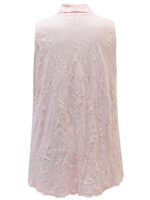 PINK Cotton Blend Knot Detail Crushed Tunic Vest Size 10 -28 - Image 3