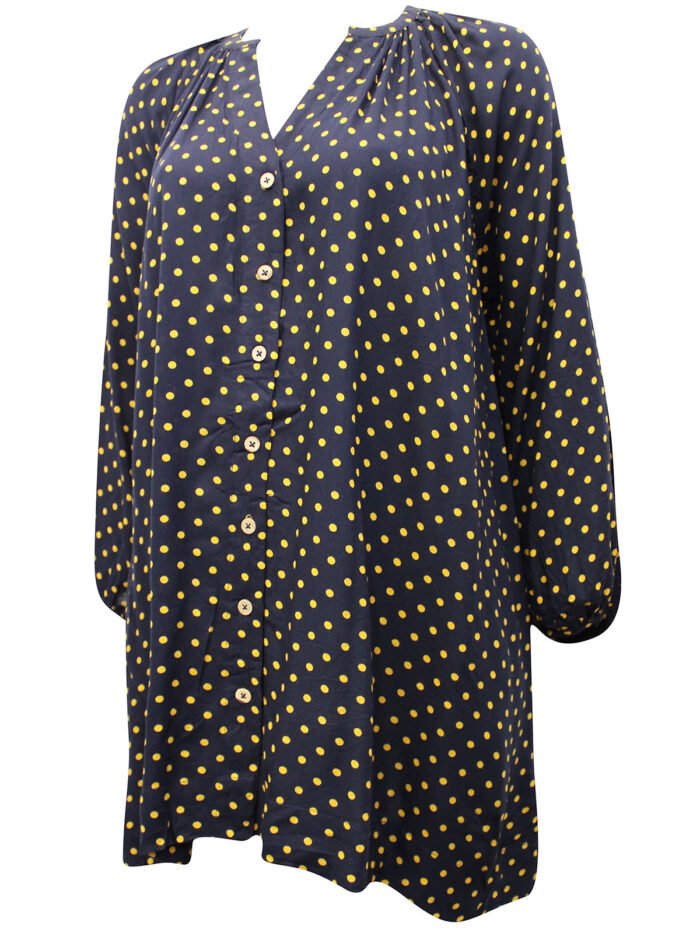 NAVY Oversized Button Through Blouse Size 16 - 20 - Image 3