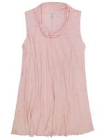 PINK Cotton Blend Knot Detail Crushed Tunic Vest Size 10 -28 - Image 4