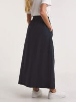 NAVY Linen Blend Maxi Skirt Size 14 -32 - Image 4