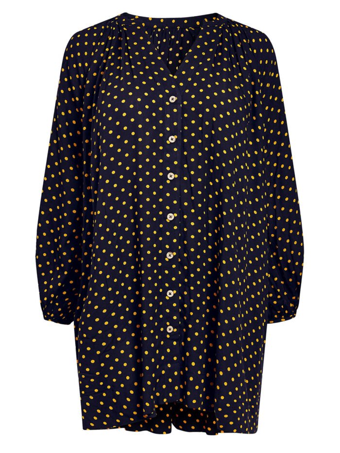 NAVY Oversized Button Through Blouse Size 16 - 20 - Image 4