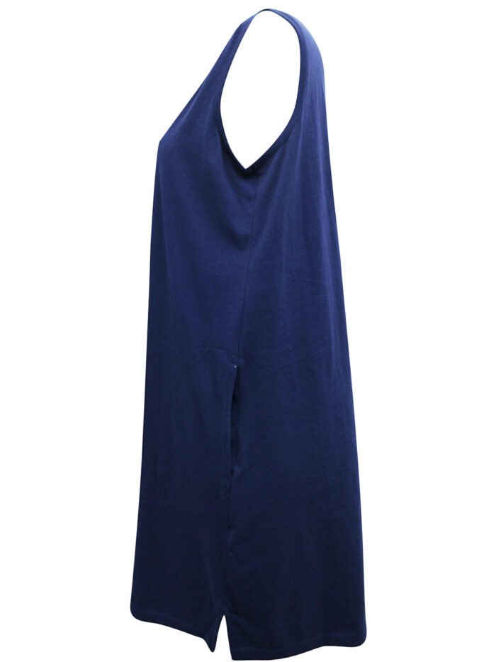 NAVY Pure Cotton Sleeveless Embroidered Dress Size 10 - 18 - Image 4
