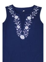 NAVY Pure Cotton Sleeveless Embroidered Dress Size 10 - 18 - Image 5