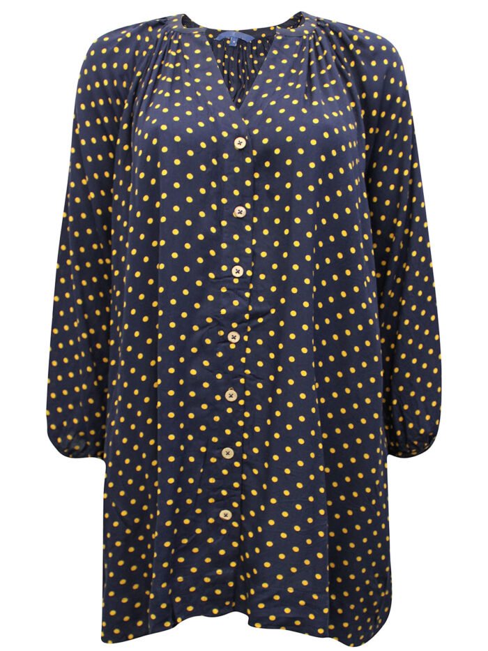 NAVY Oversized Button Through Blouse Size 16 - 20 - Image 6