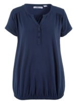 NAVY Pure Cotton Short Sleeve Bubble Hem Top Size 14 - 20 - Image 6