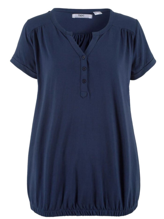 NAVY Pure Cotton Short Sleeve Bubble Hem Top Size 14 - 20 - Image 6