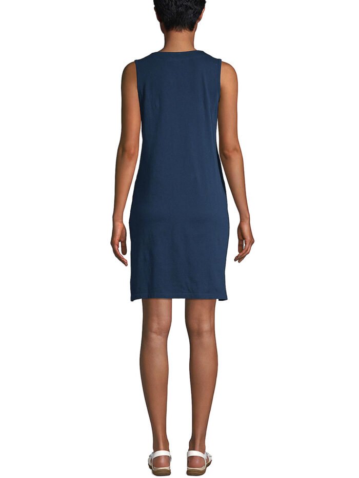 NAVY Pure Cotton Sleeveless Embroidered Dress Size 10 - 18 - Image 7