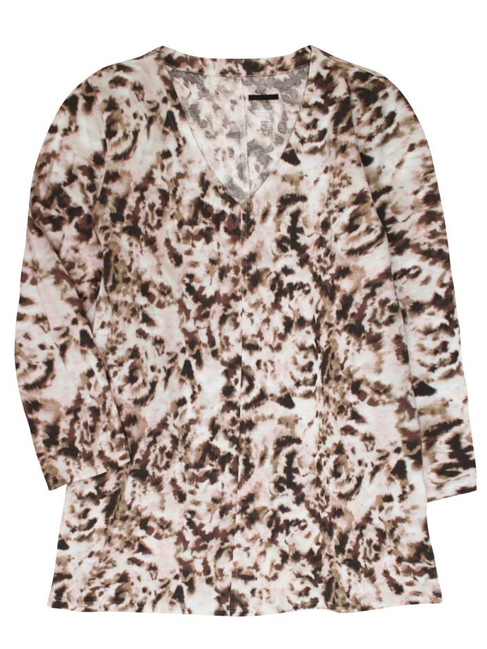 PINK Pure Cotton Tie Dye 3/4 Sleeve Top Size 12 - 16 - Image 2