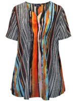 MULTI Printed Notch Neck Woven Top Size 22 - 34
