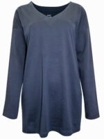 NAVY Supima Cotton Long Sleeve Tunic Size 10 - 26 - Image 2