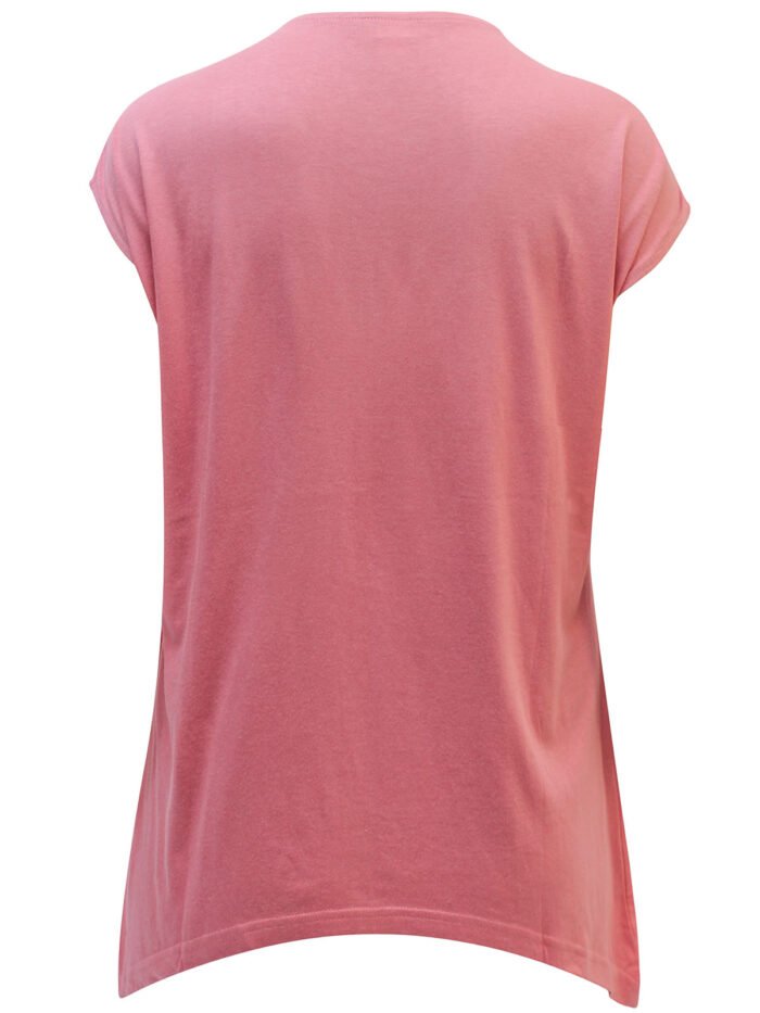 PINK Cotton Blend Rhinestone Tee Size 20 - 24 - Image 3