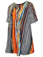 MULTI Printed Notch Neck Woven Top Size 22 - 34 - Image 3