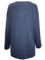 NAVY Supima Cotton Long Sleeve Tunic Size 10 - 26 - Image 3